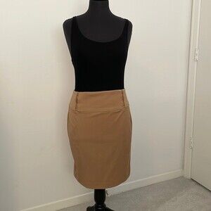 Express Tan high waisted pencil skirt SZ 6